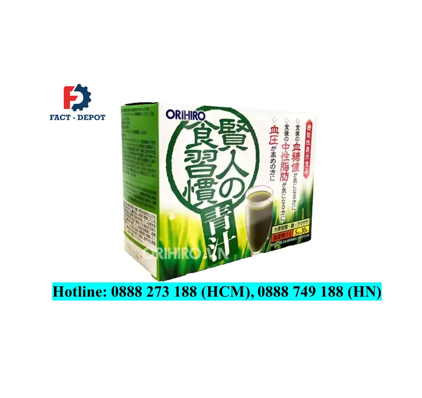 Bột rau xanh mầm lá non lúa mạch Sage Orihiro 30 gói